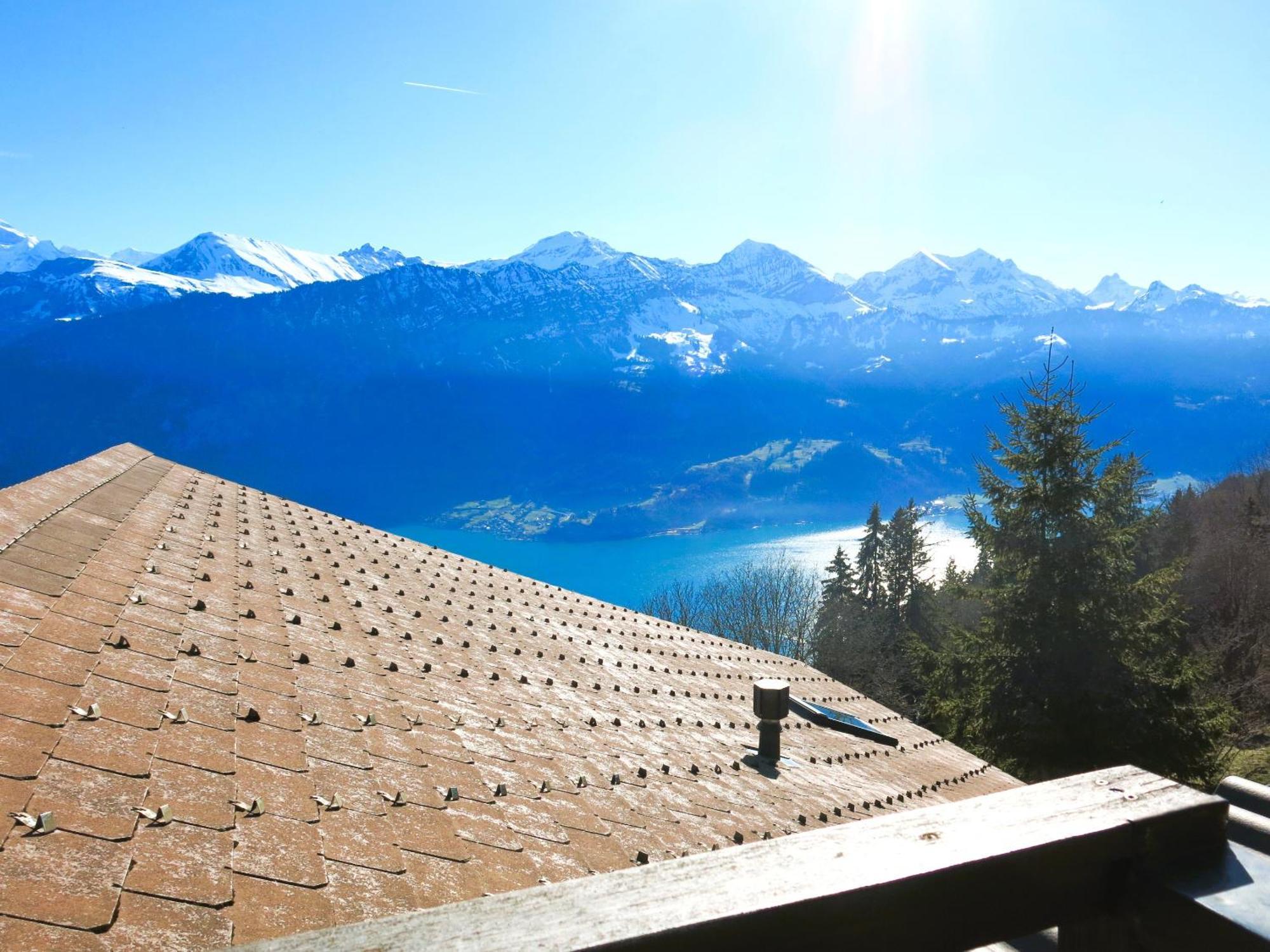 Chalet Lilo 4 Zimmer Big View Беатенберг Екстериор снимка
